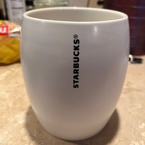 Starbucks White Food Coffee Container with Silver Lid from 2011 - Picture 4 of 8